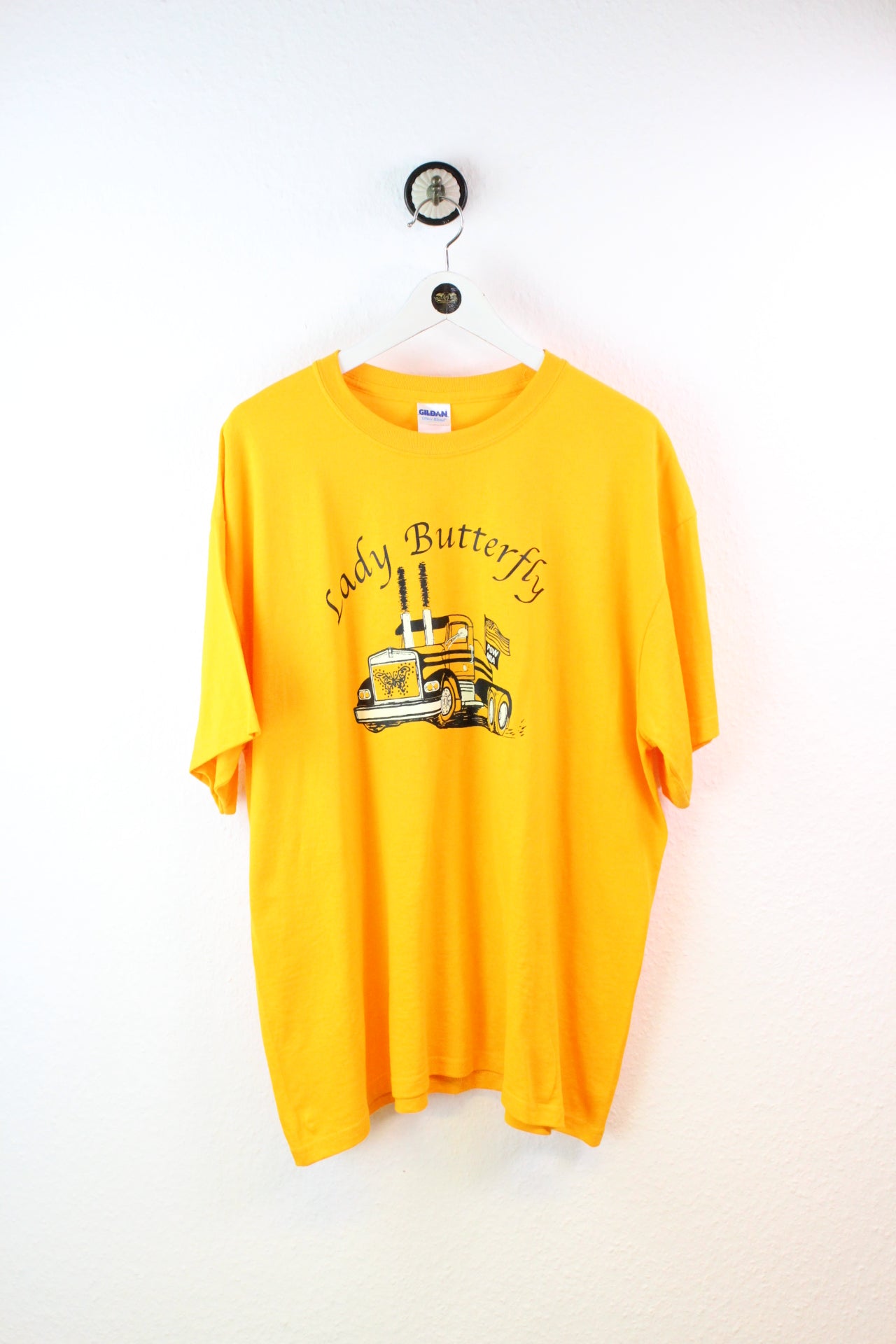 Vintage Lady Butterfly T-Shirt (XL)