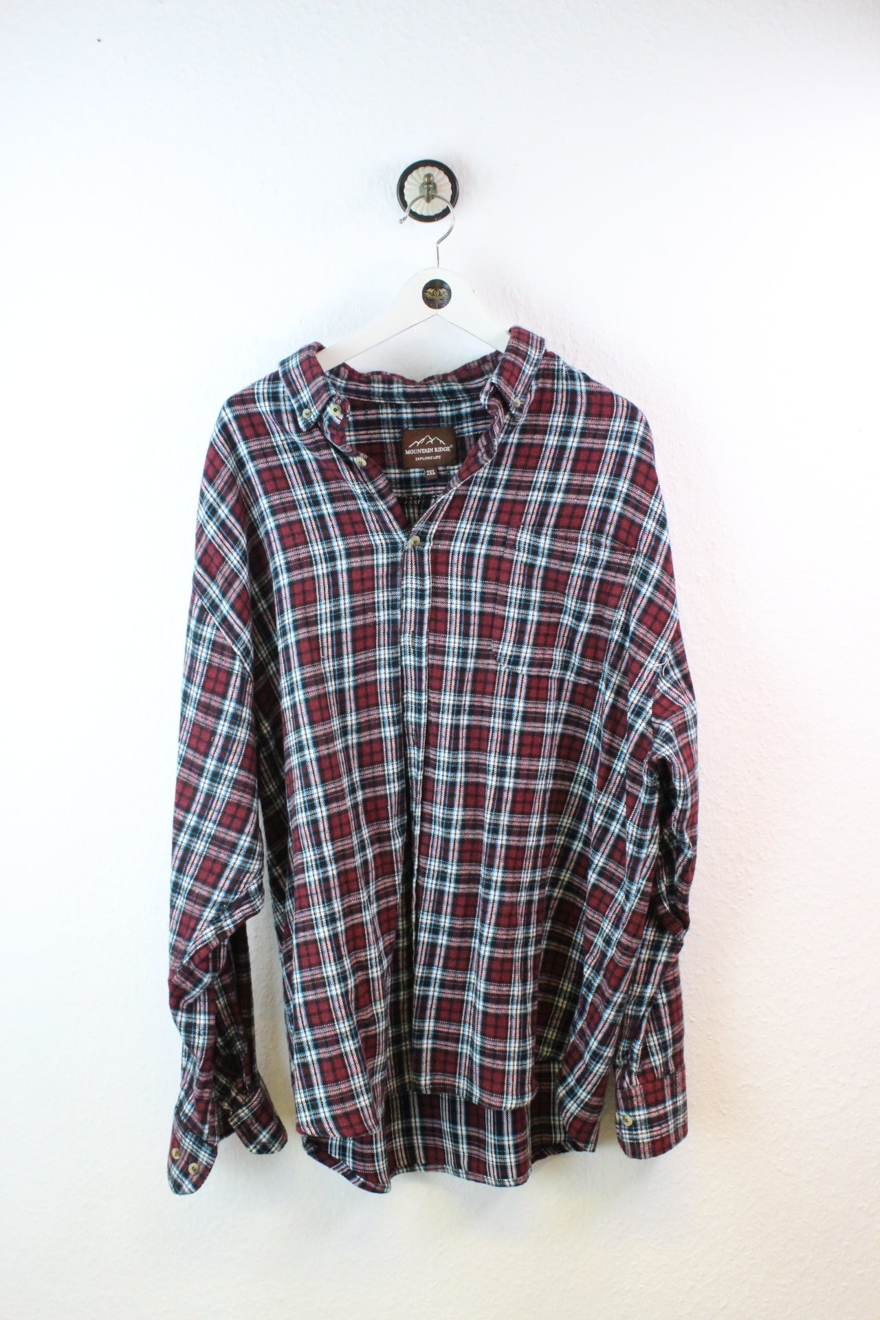Vintage Flannel Long Sleeve Shirt (2XL)