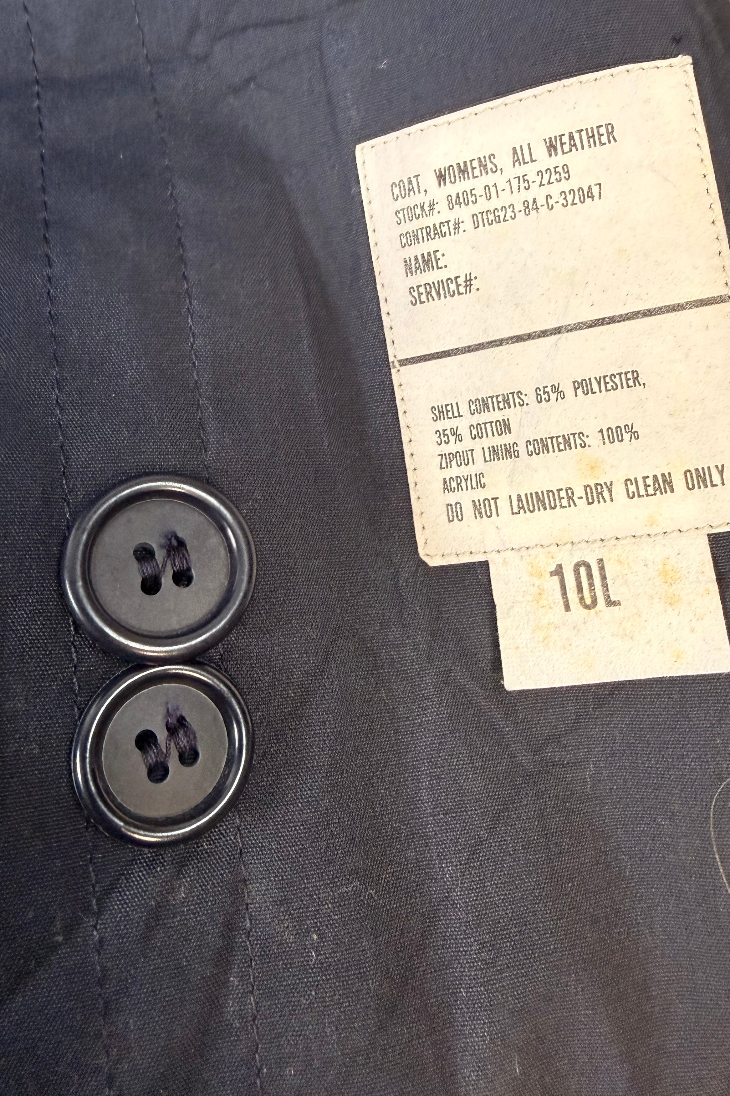 Vintage Damen U.S.A. Military Trenchcoat (10 L)