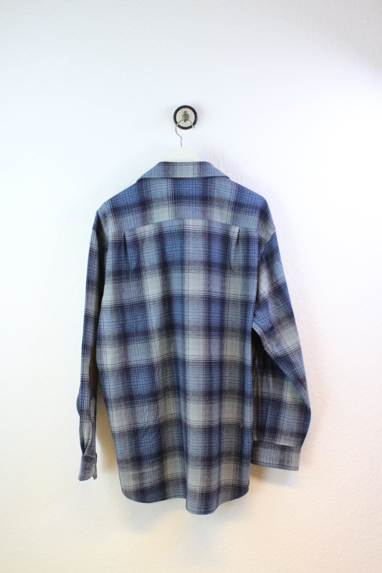 Vintage Blue Pendleton Wool Flanell Shirt (XL)