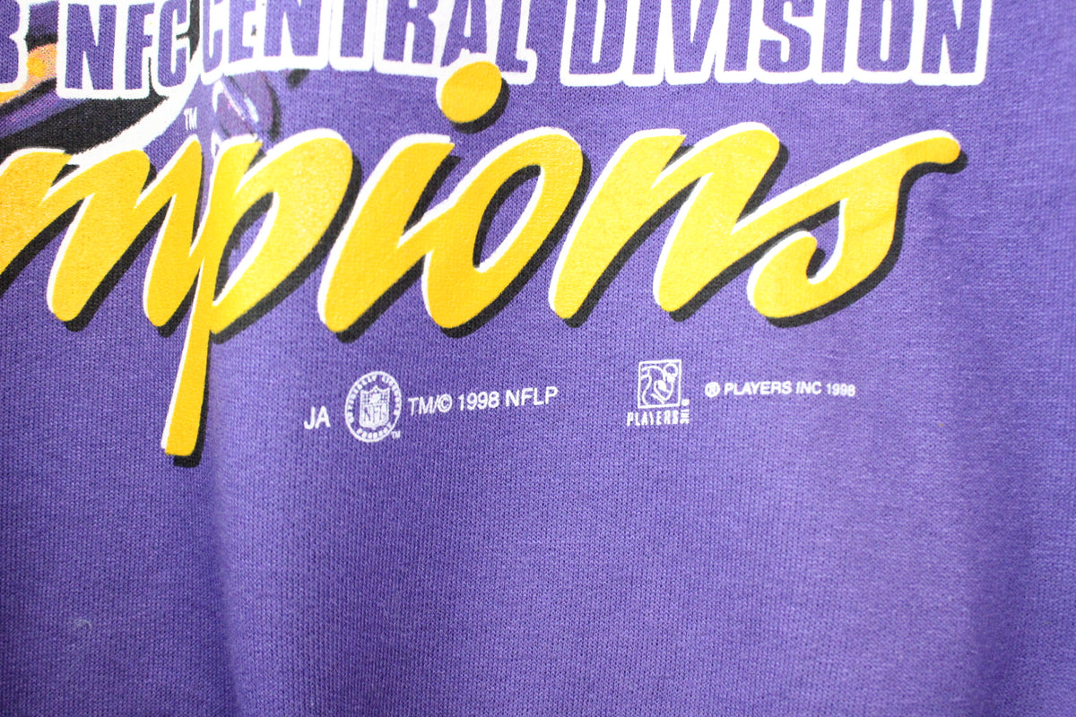 Vintage  NFL Vikings Champions 1998 Sweatshirt (XL)