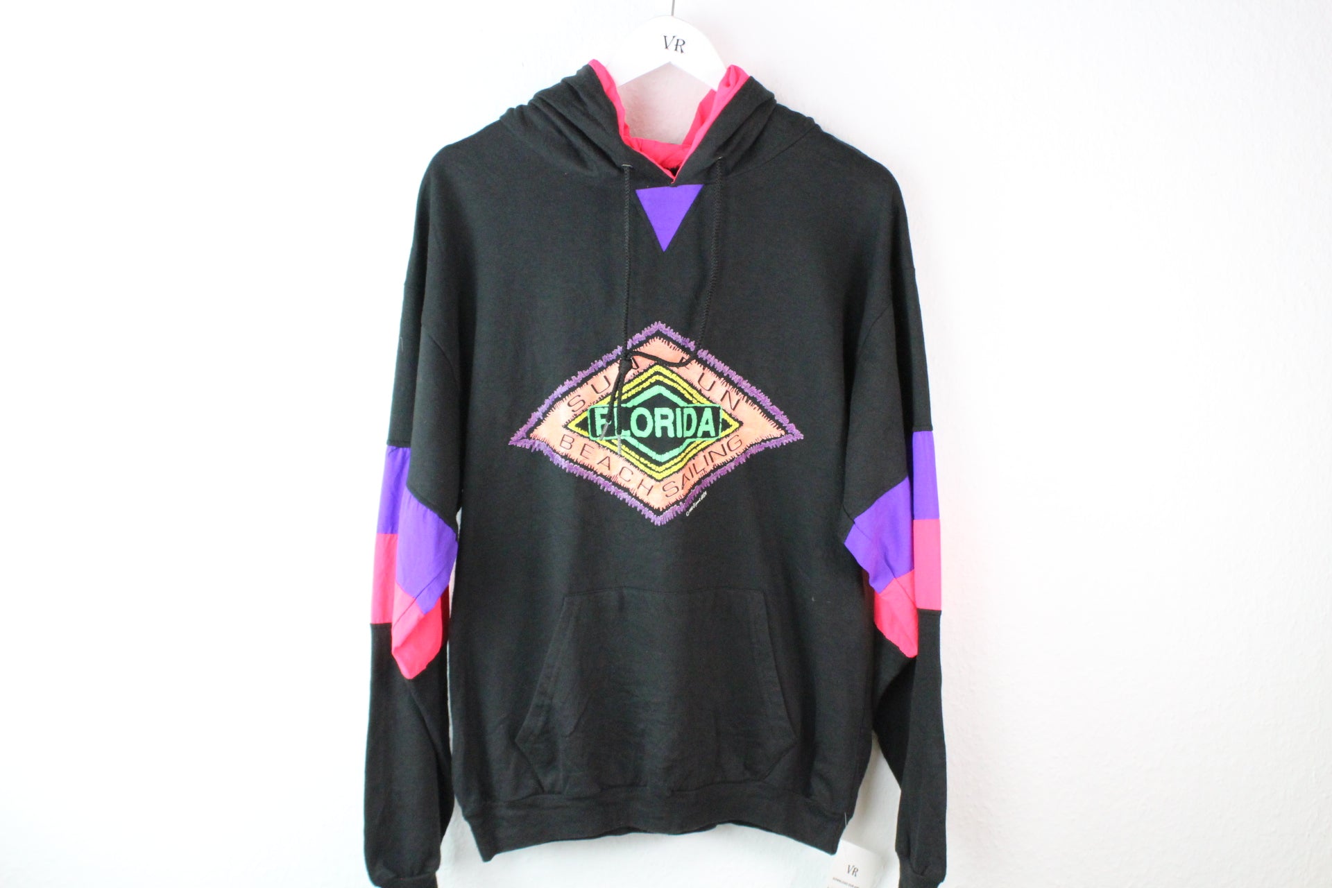 Vintage Sun Fun Florida Beach Sailing 1990 Hoodie (XL)