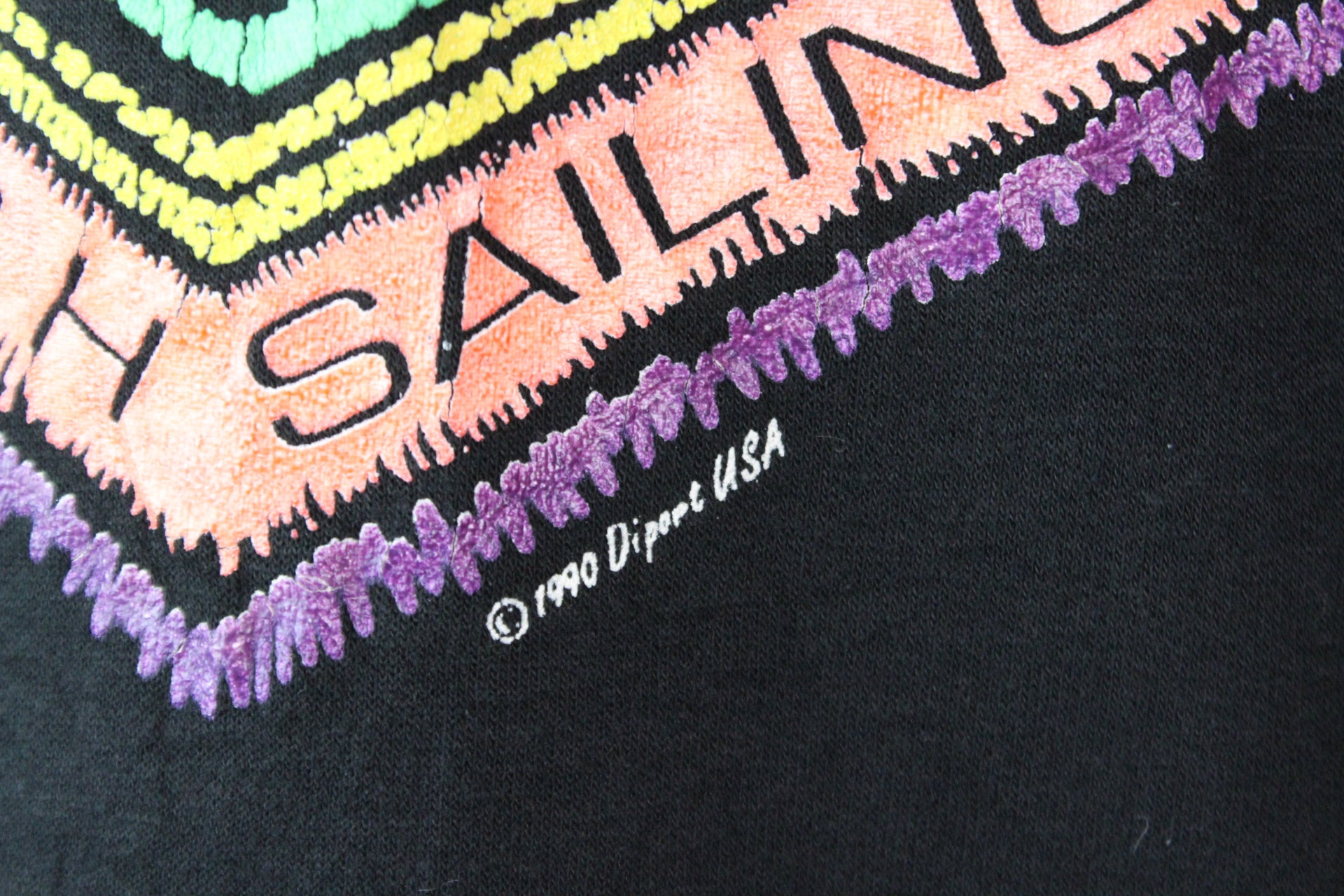 Vintage Sun Fun Florida Beach Sailing 1990 Hoodie (XL)