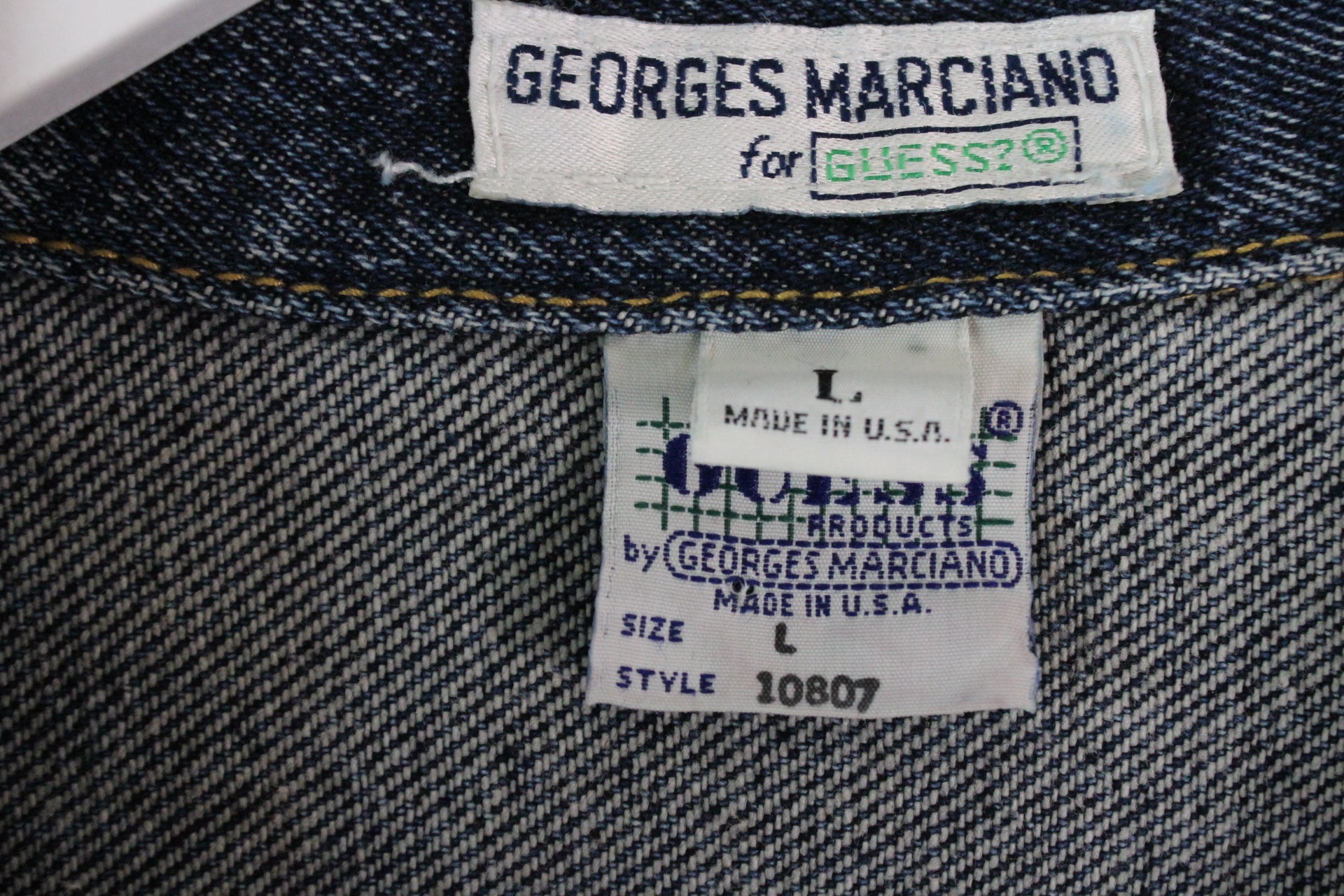 Vintage 90s Georges Marciano Jeans Jacke (L)