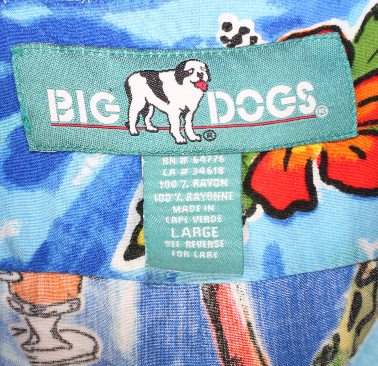 Vintage Beach Drinks Hawaii Shirt (L)