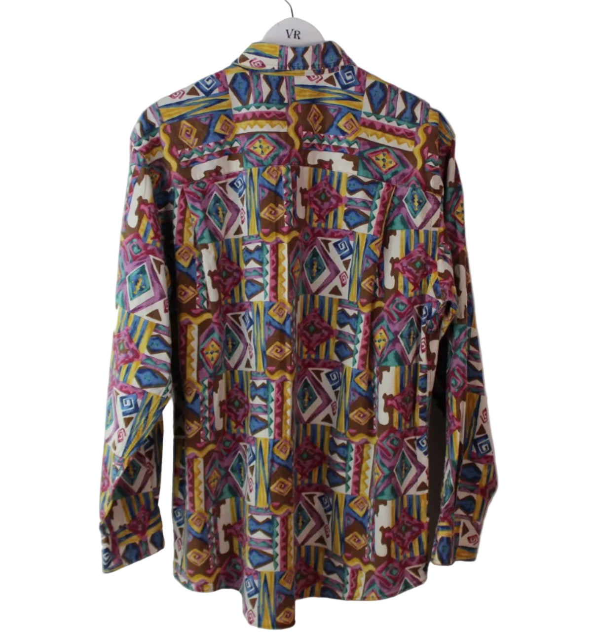 Vintage 80er Geometric Shirt (M)
