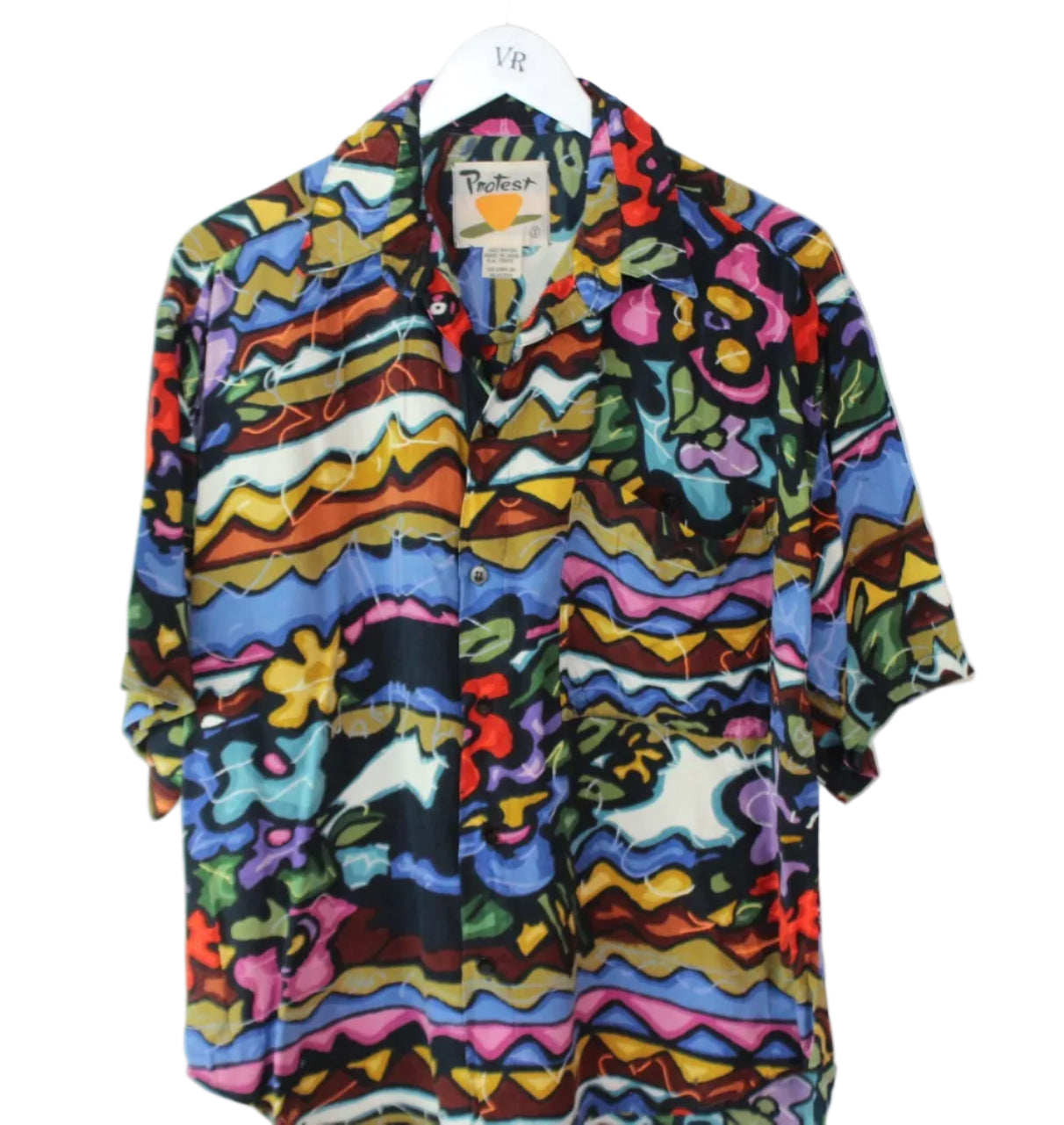 Vintage Allover Print Shirt  (S)