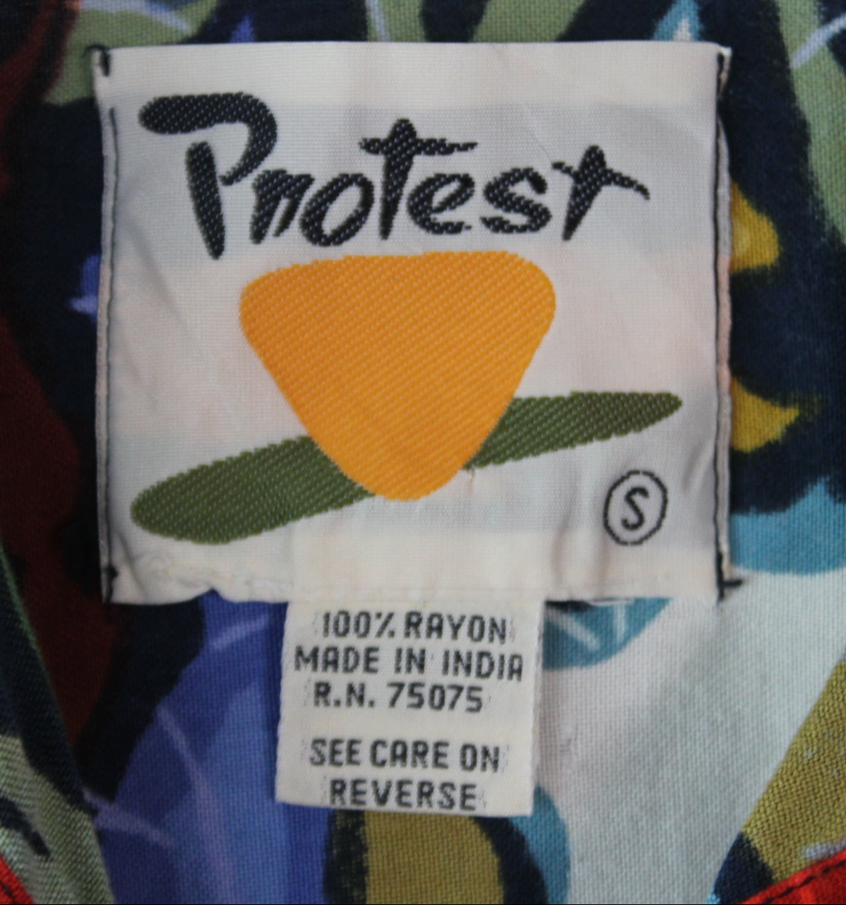 Vintage Allover Print Shirt  (S)