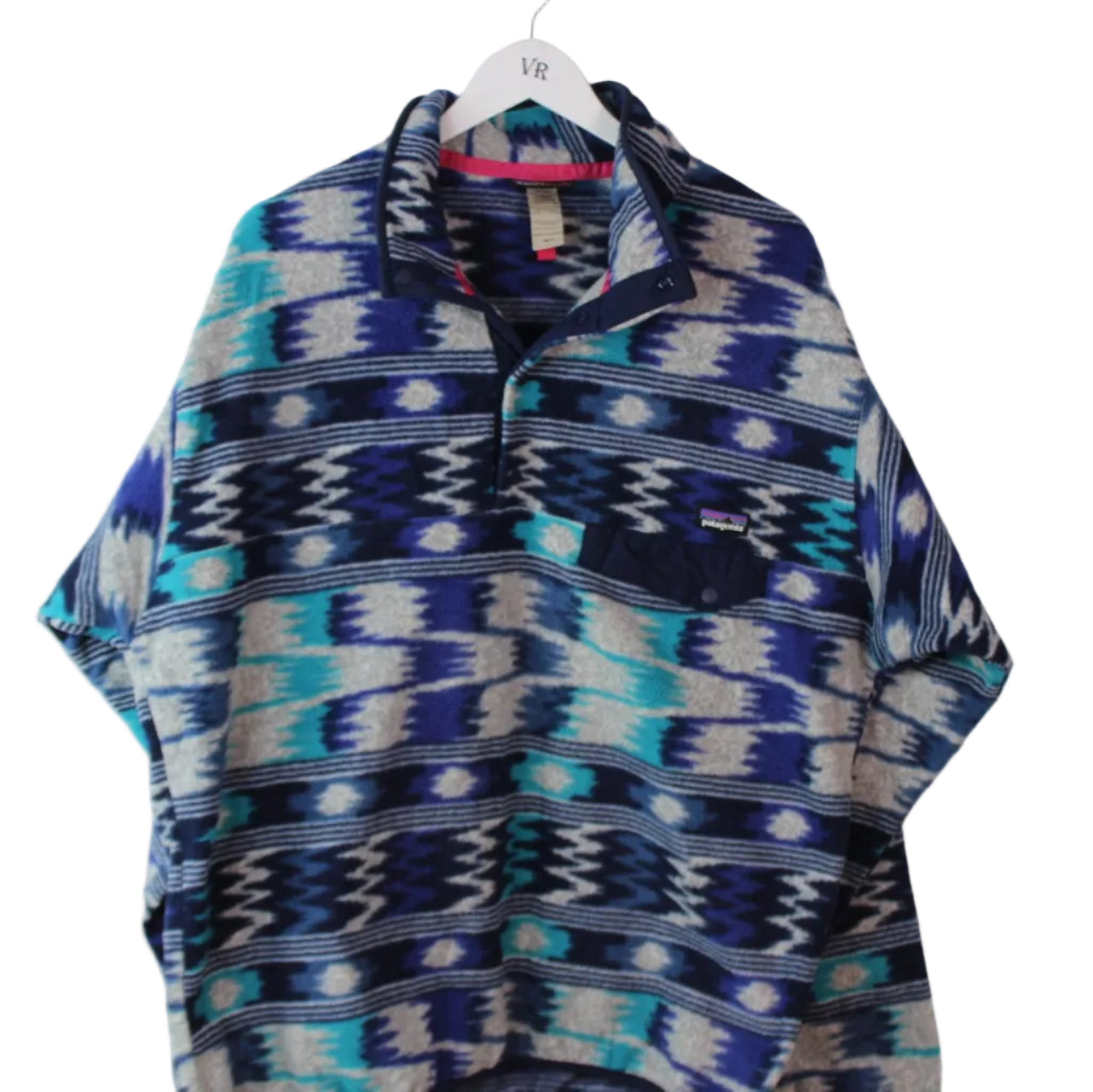 Vintage Print Fleece Sweatshirt (L)