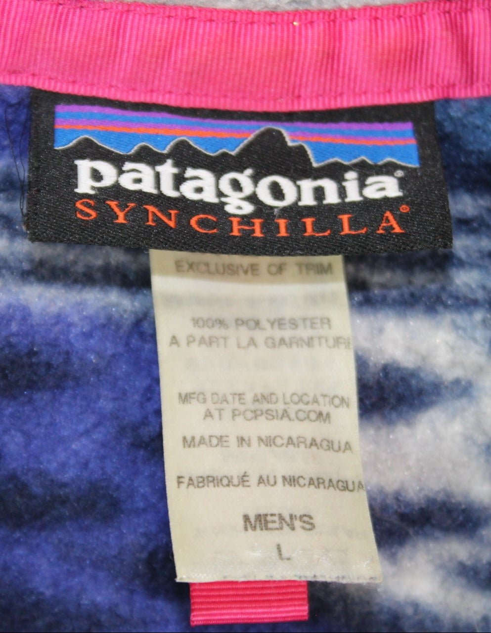 Vintage Print Fleece Sweatshirt (L)