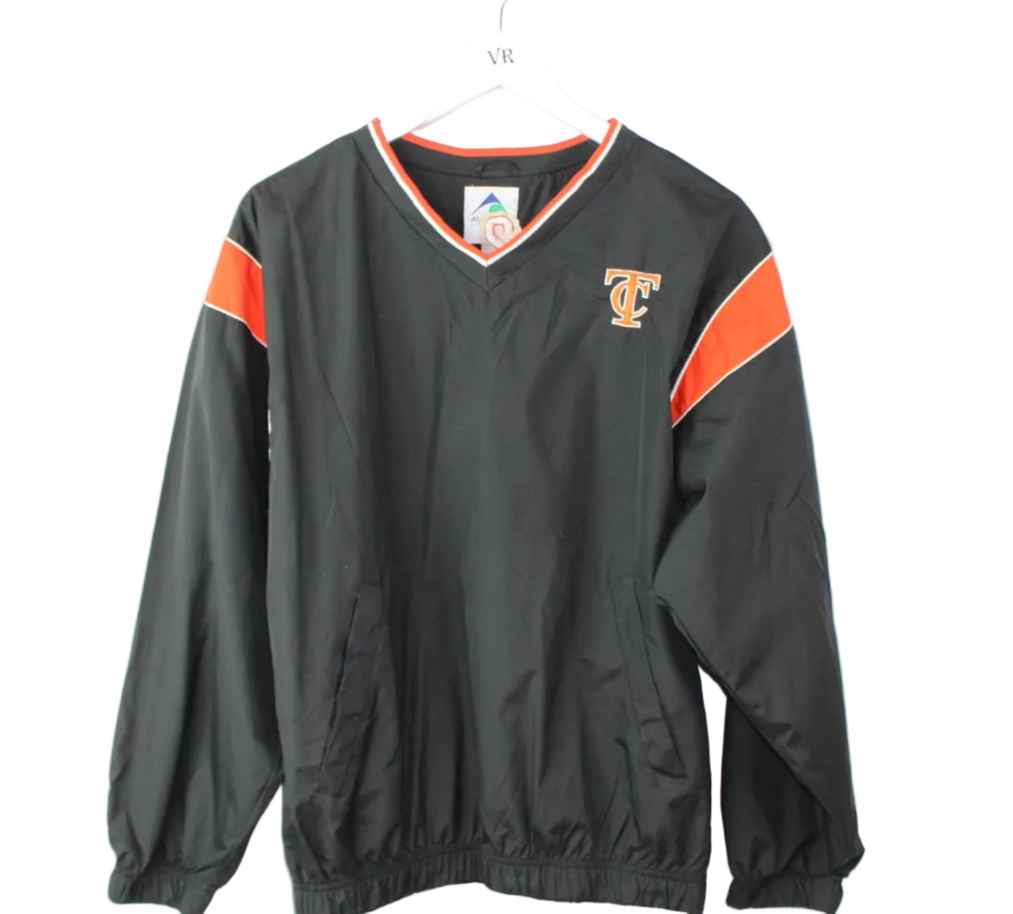 Vintage Black Nylon Sweatshirt (M)