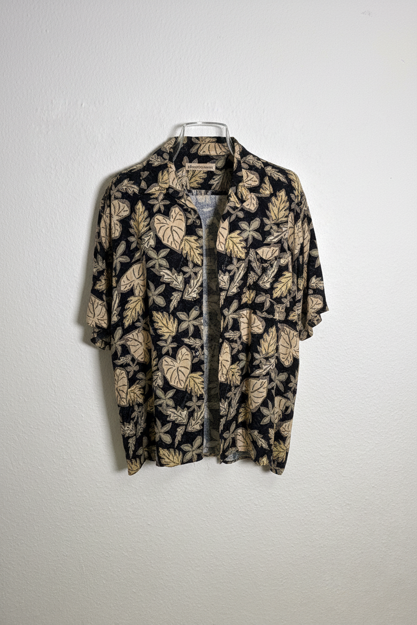 Vintage BlumenMuster Hawaii Shirt (XL)