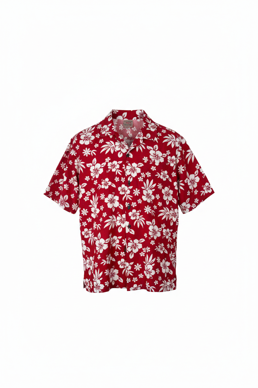 Vintage Blumen Hawaii Shirt (M)