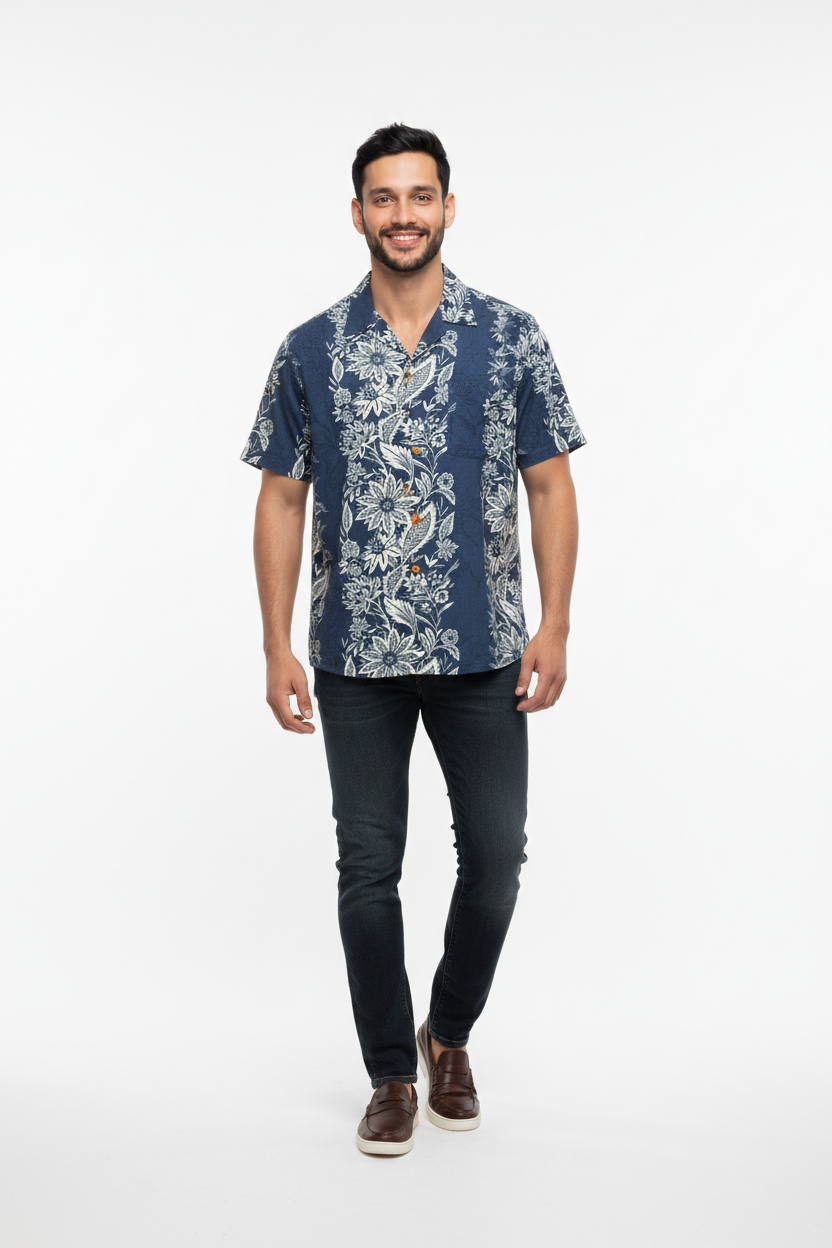 Vintage Flowers Hawaii Shirts (L)