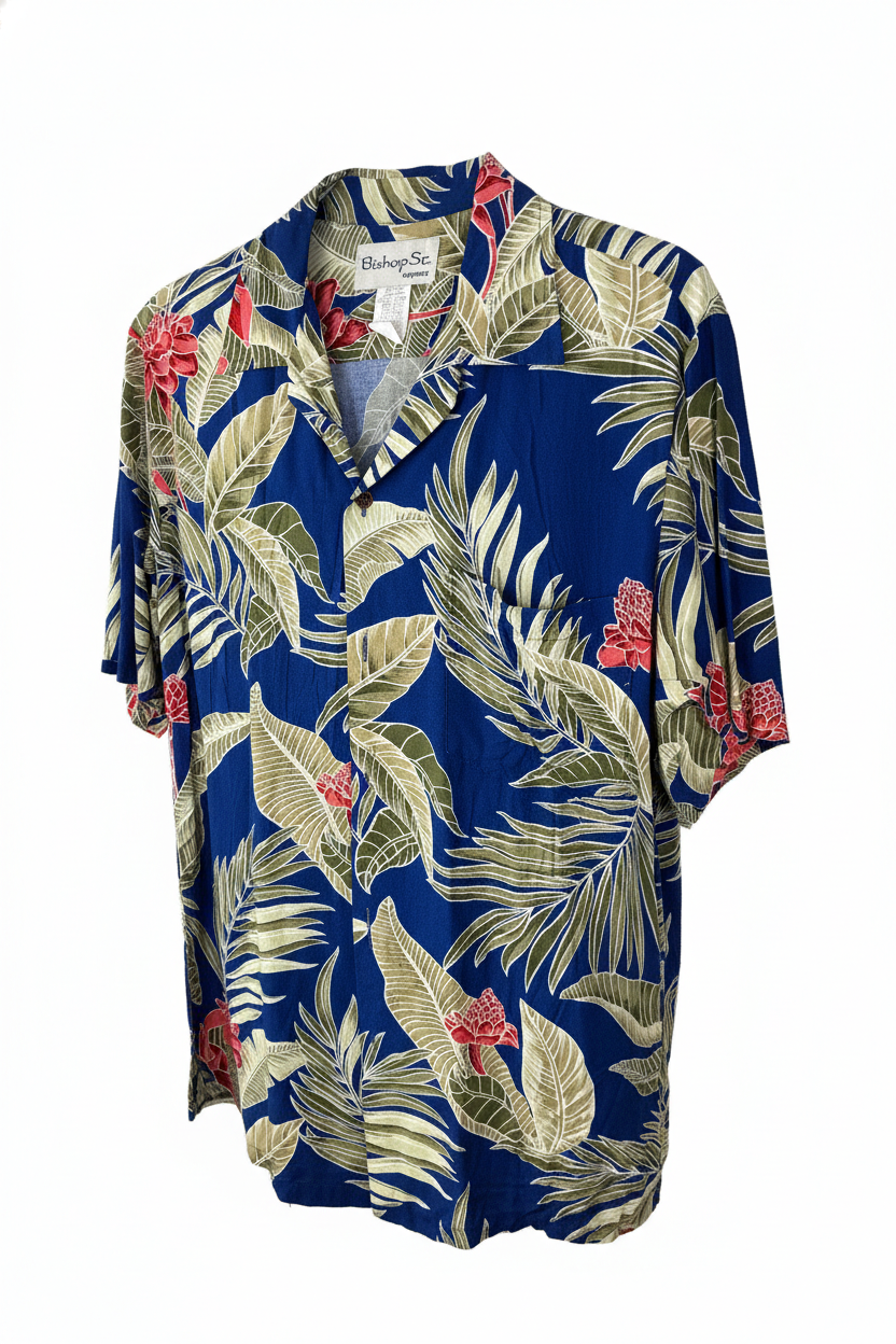 Vintage Flowers hawaii Shirts (S)