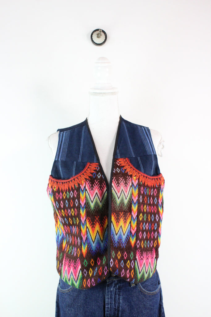 Vintage Colorful Vest (M) - Vintage & Rags
