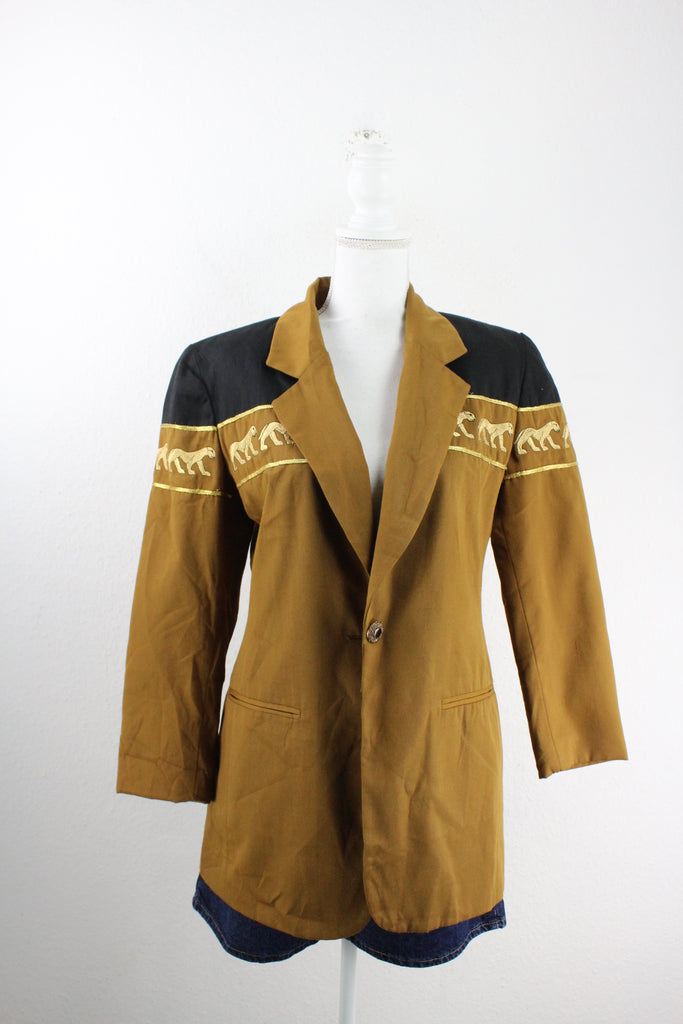 Vintage Lion Blazer (L) - Vintage & Rags Online