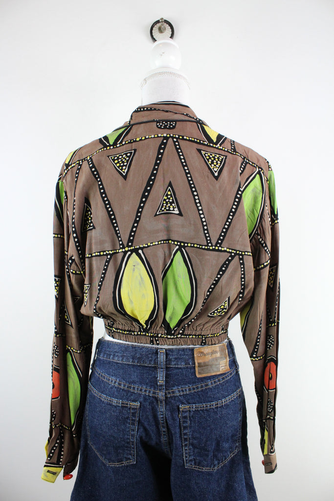 Vintage Platinum Crop Blouse (S) - Vintage & Rags