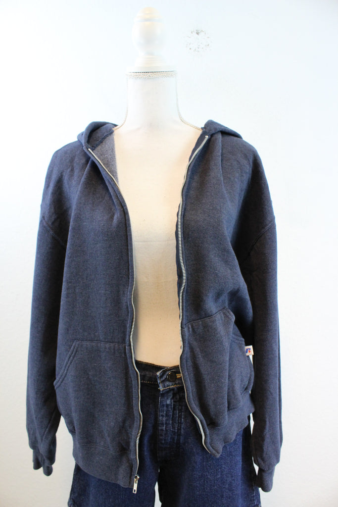 Vintage Blue Cozy Jacket (M) - Vintage & Rags Online
