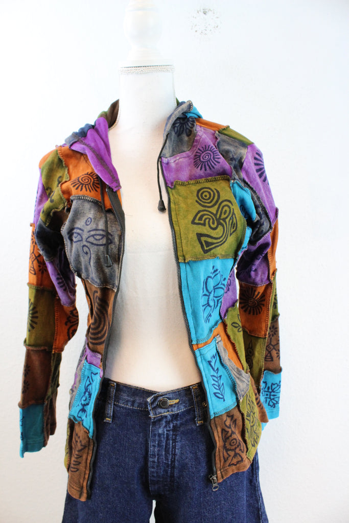 Vintage Patched Jacket (S) - Vintage & Rags Online