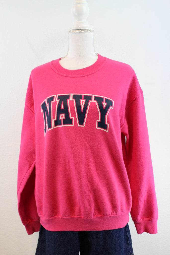 Vintage Navy Sweatshirt (M) - Vintage & Rags