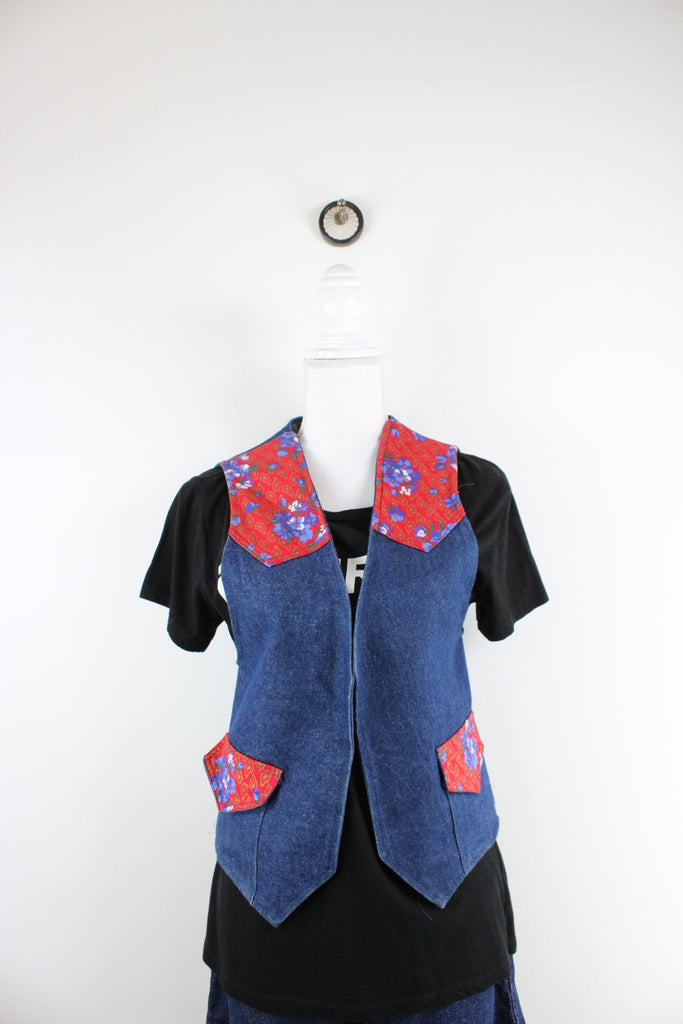 Vintage Denim Vest (M) - Vintage & Rags