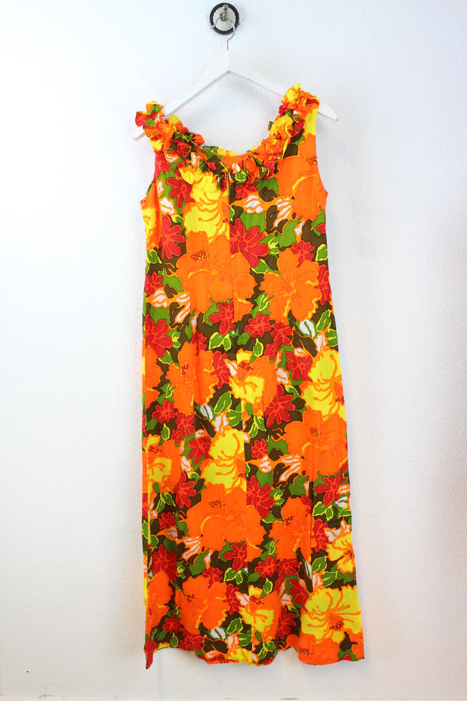 Vintage Orange Hawaii Dress (M) - Vintage & Rags