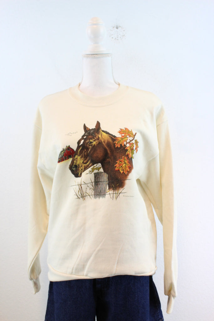 Vintage Horse Sweatshirt (S) - Vintage & Rags