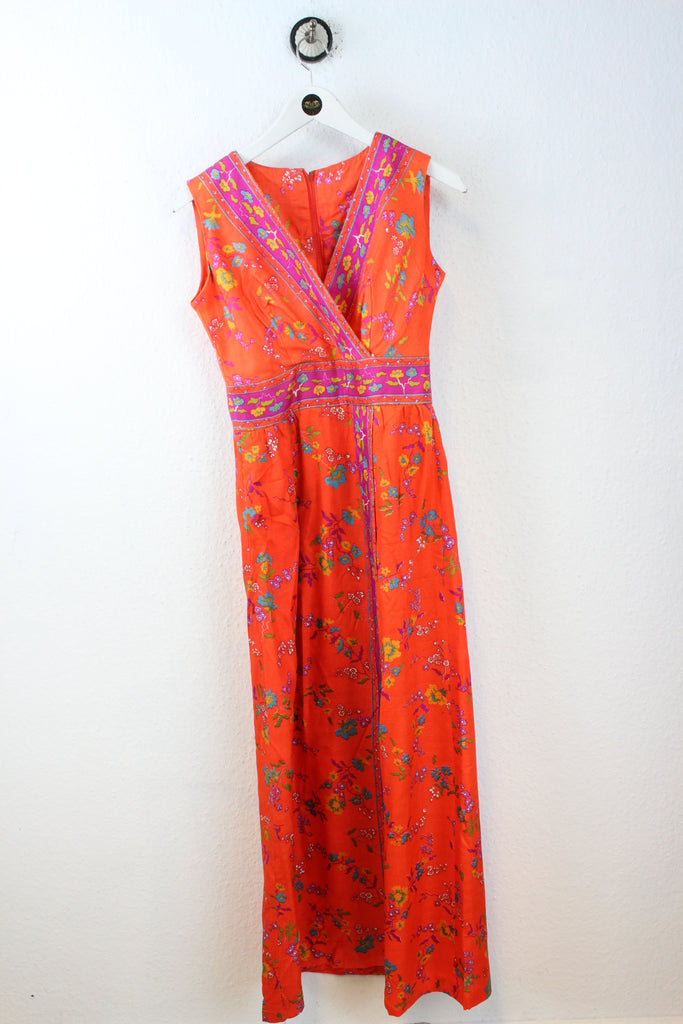 Vintage  Orange Summer Dress (S) - Vintage & Rags