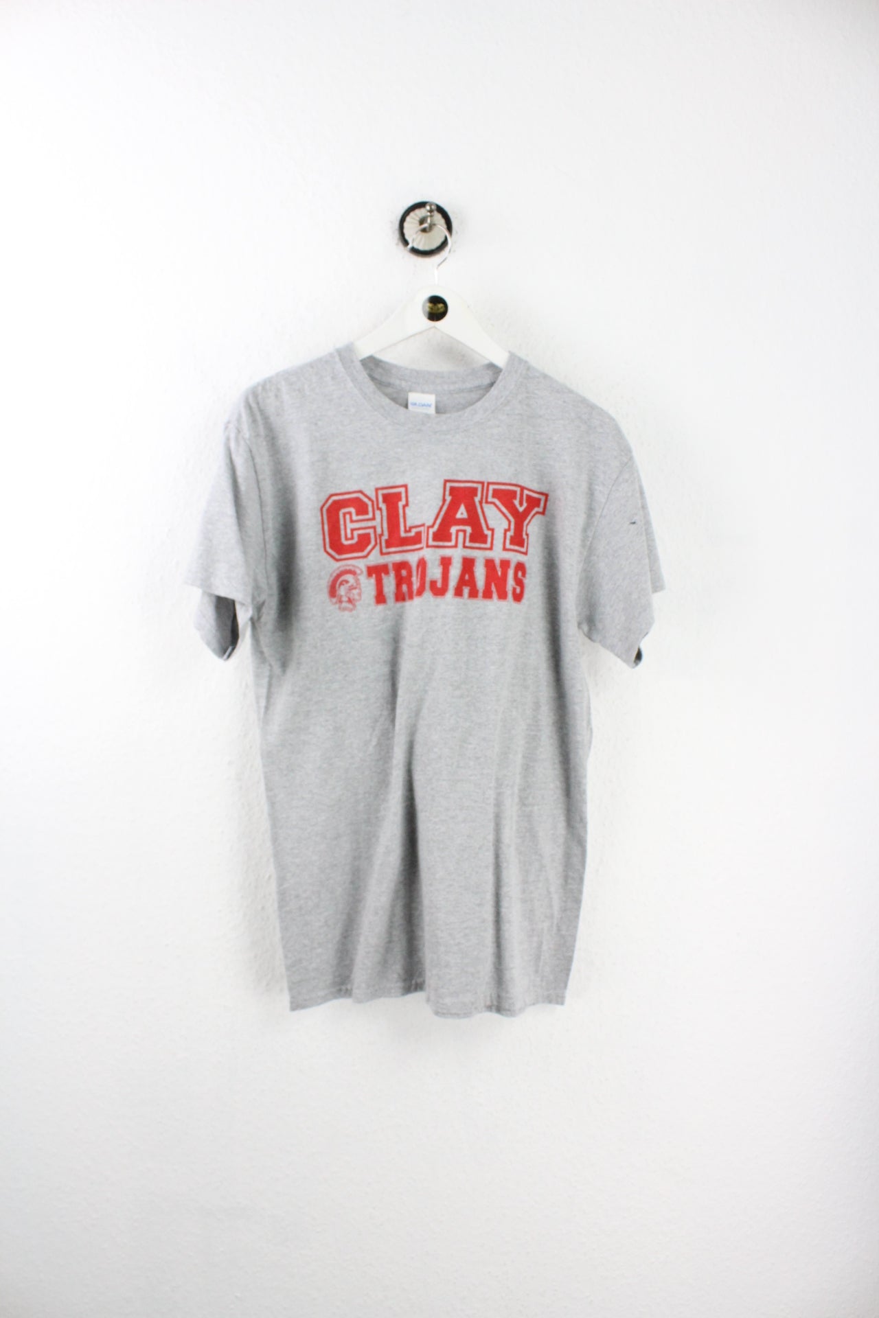 Vintage Clay Trojans T-Shirt (M) - Vintage & Rags Online