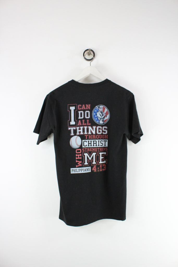 Vintage Christ Strenghthens Me Baseball T-Shirt (S) - Vintage & Rags