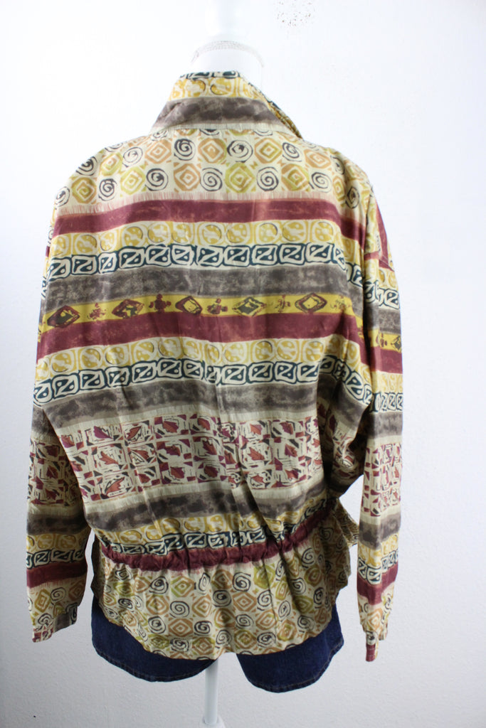 Vintage Silk East West Jacket (S) - Vintage & Rags Online