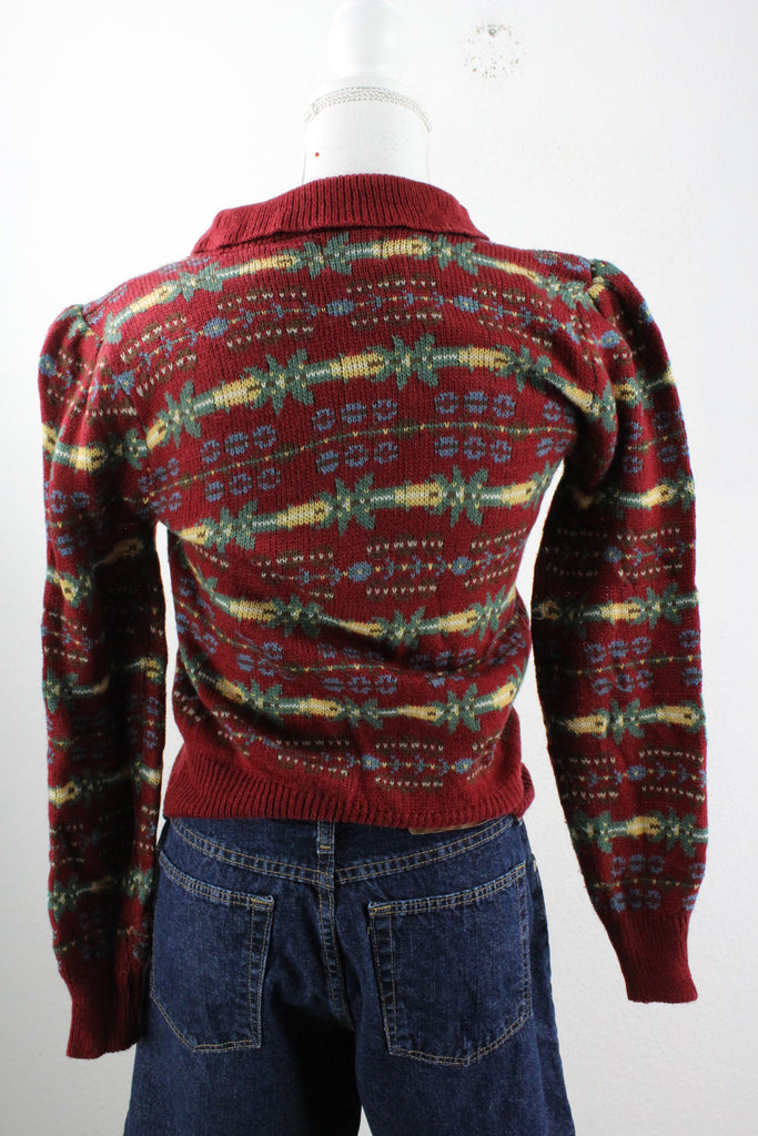Vintage Red Pullover (M) - Vintage & Rags Online