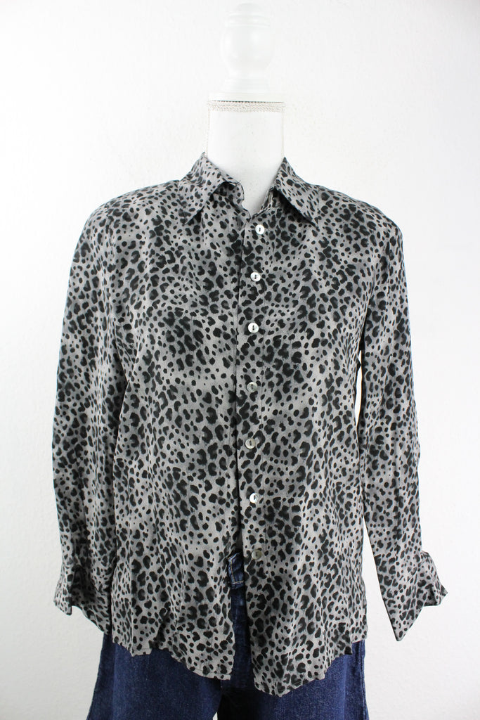 Vintage Leopard Blouse (S) - Vintage & Rags Online