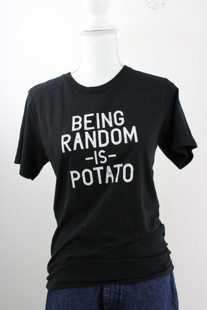 Vintage Being Random is potato T-Shirt (S) - Vintage & Rags Online