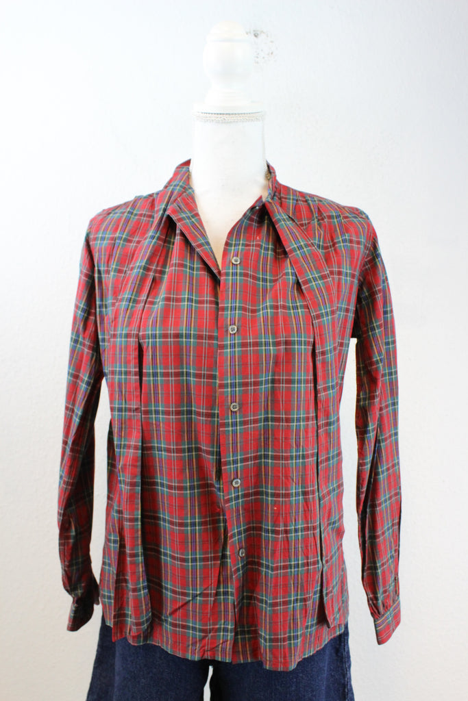 Vintage Checkered Shirt (S) - Vintage & Rags Online