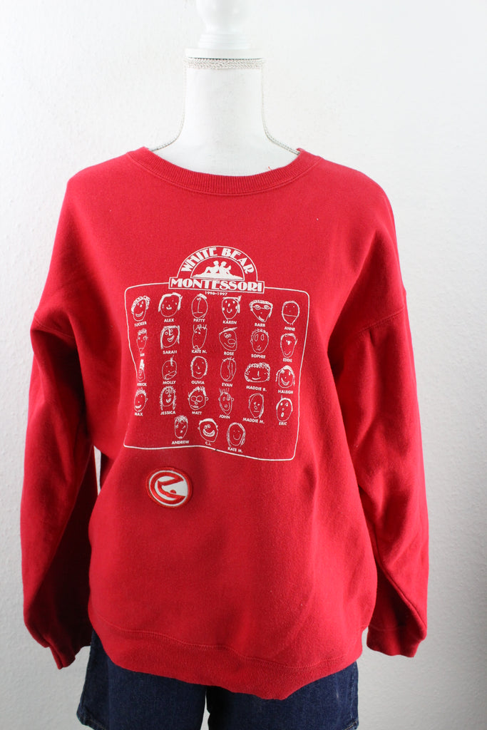 Vintage White Bear Sweatshirt (M) - Vintage & Rags