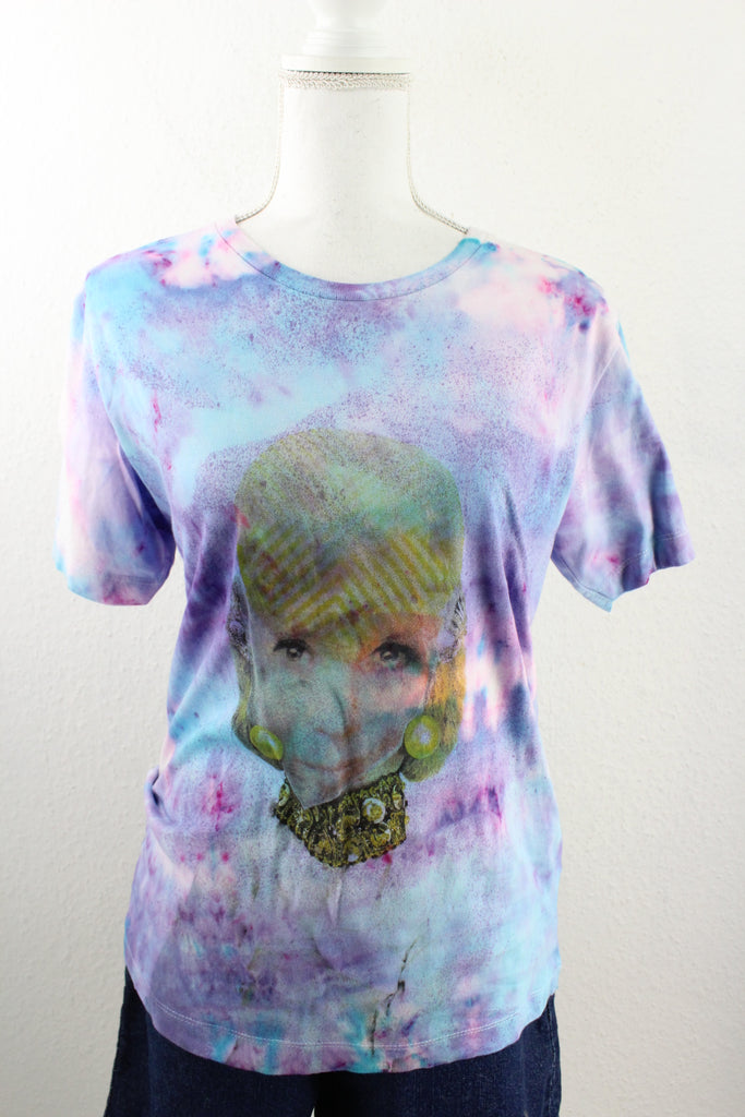 Vintage Tie Dye Lady T-Shirt (S) - Vintage & Rags