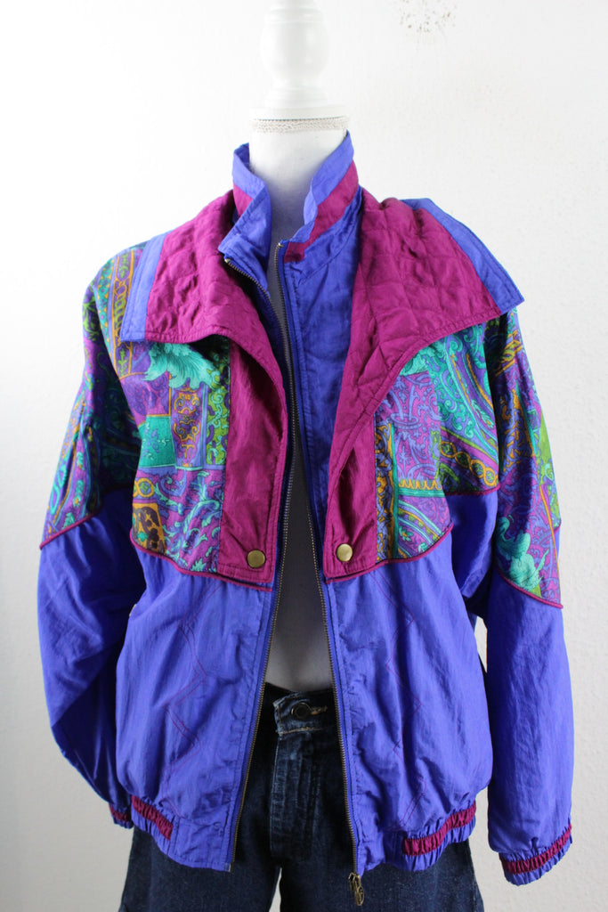 Vintage Purple Trainings Jacket (M) - Vintage & Rags