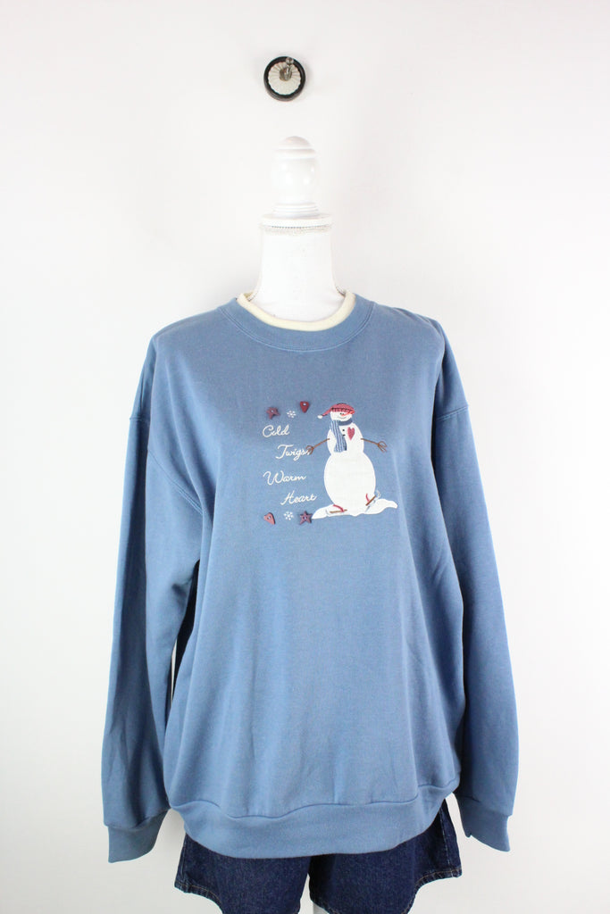 Vintage Snowman Sweatshirt (L) - Vintage & Rags