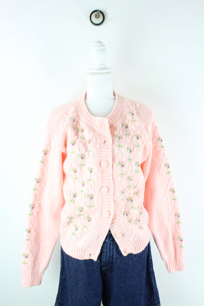 Vintage Pink Cardigan (M) - Vintage & Rags