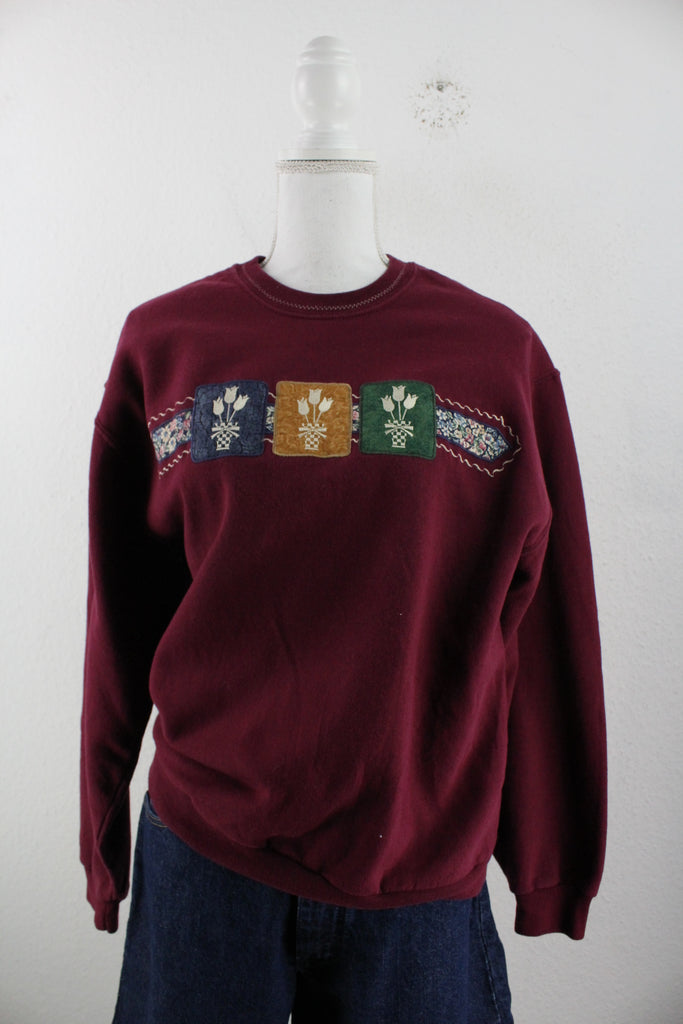 Vintage Flower Sweatshirt (M) - Vintage & Rags