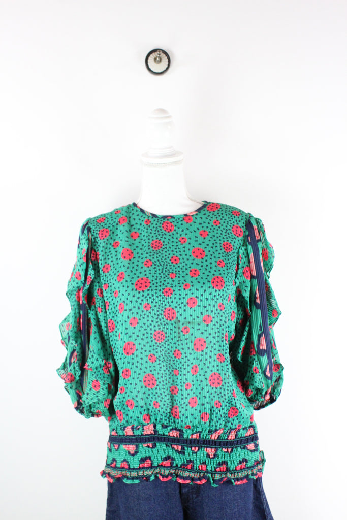 Vintage Mosaic Blouse (M) - Vintage & Rags