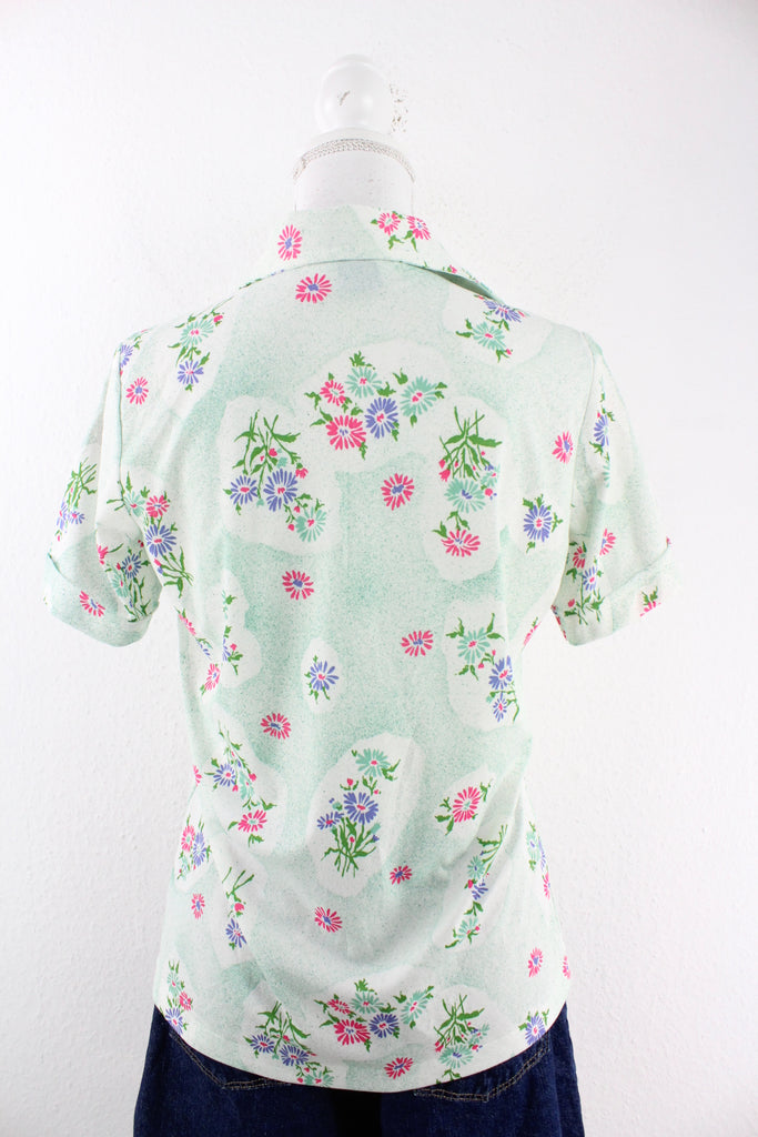 Vintage Flower Shirt (S) - Vintage & Rags