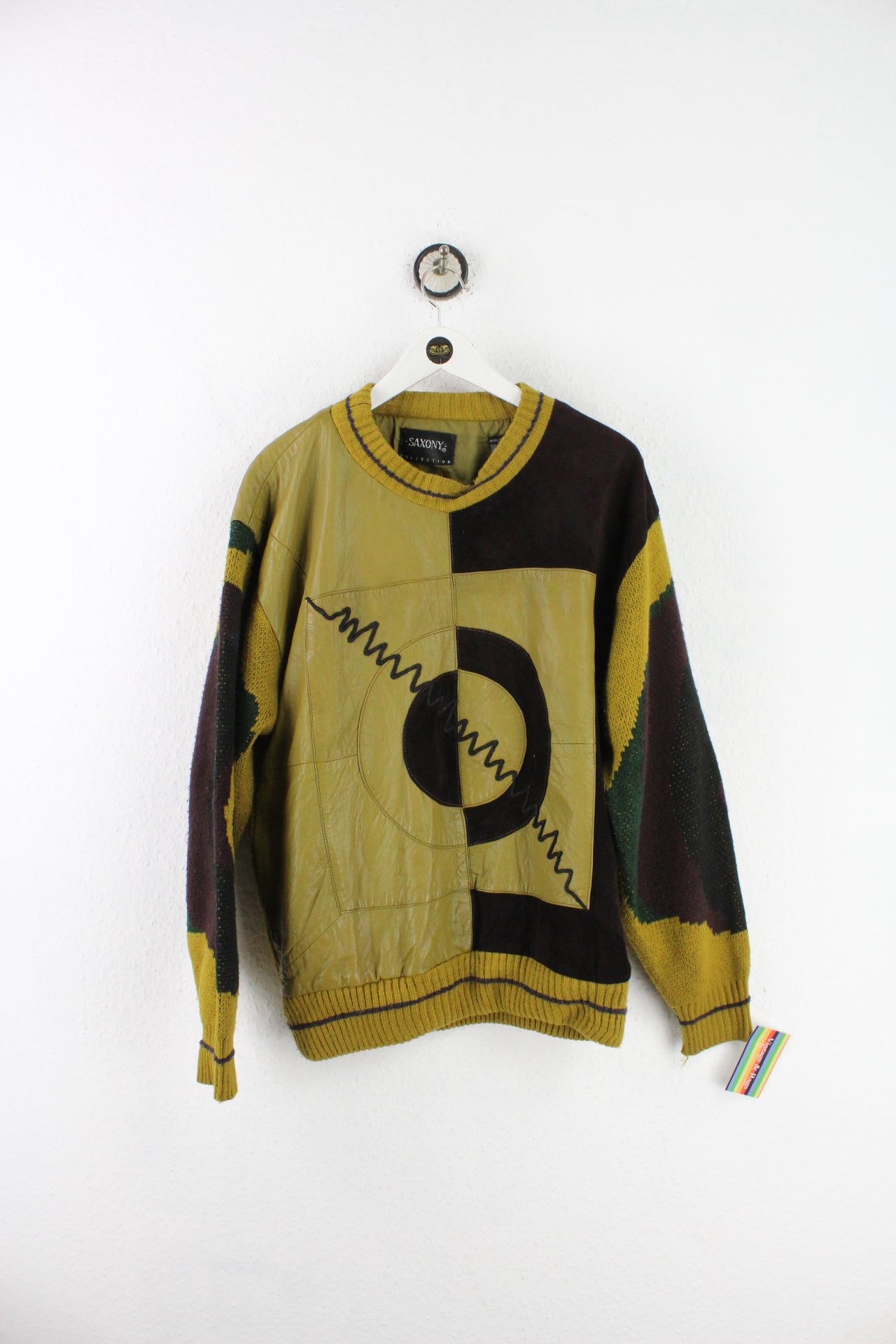 Vintage Saxony Leather Pullover (M) - Vintage & Rags