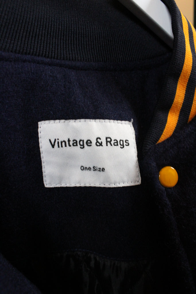 Vintage & Rags College Jacket "Navy" (One Size) - Vintage & Rags