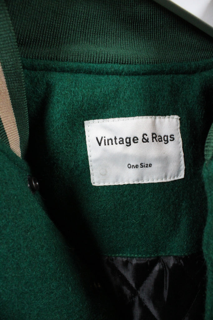 Vintage & Rags College Jacket "Emerald" (One Size) - Vintage & Rags