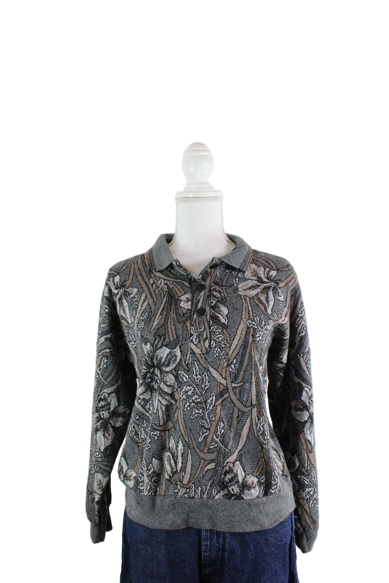 Vintage Patterned Pullover (S) - Vintage & Rags