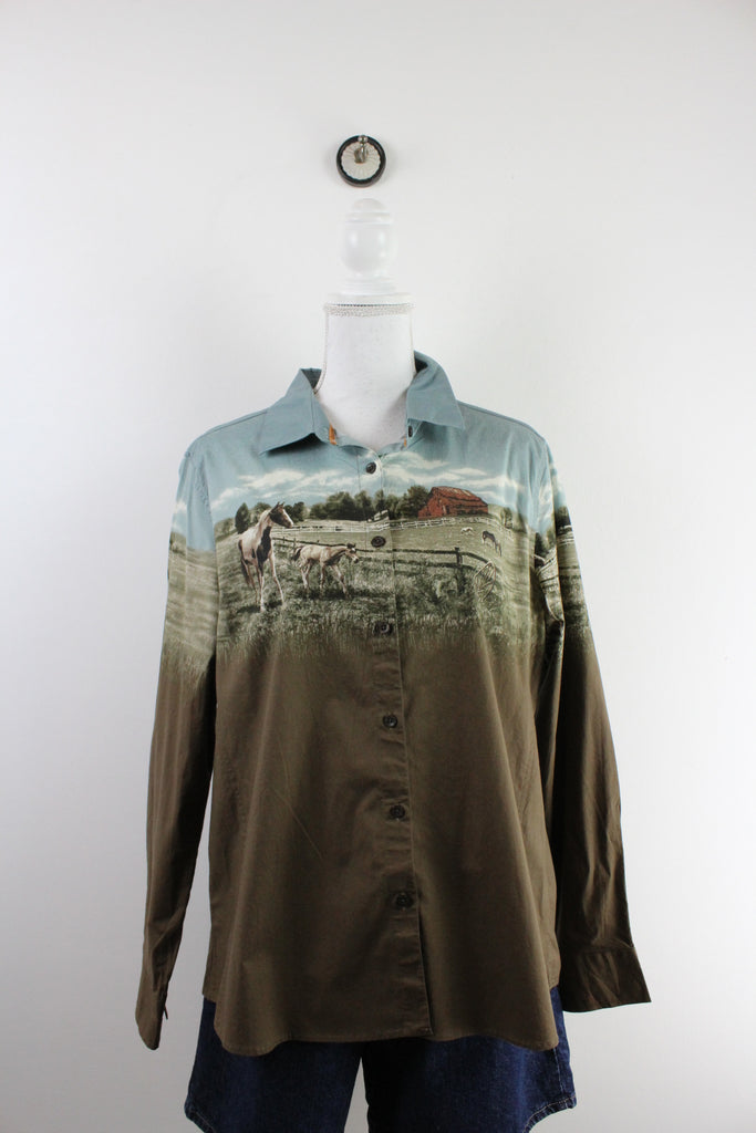 Vintage Bit & Bridle Blouse (XL) - Vintage & Rags