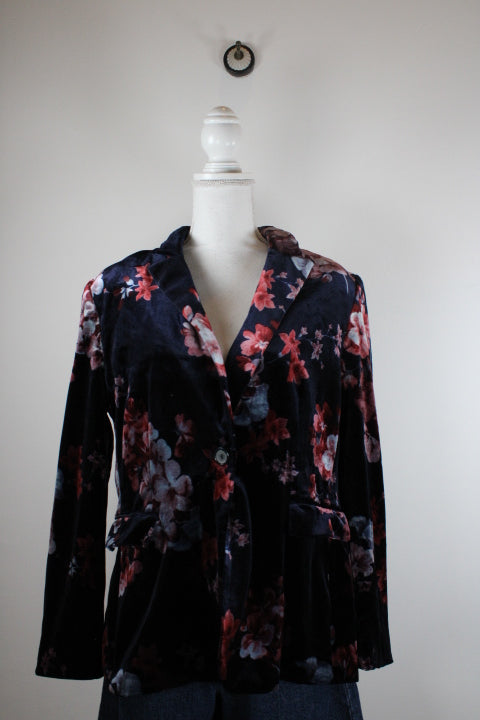 Vintage Tahari Velvet Blazer (M) - Vintage & Rags